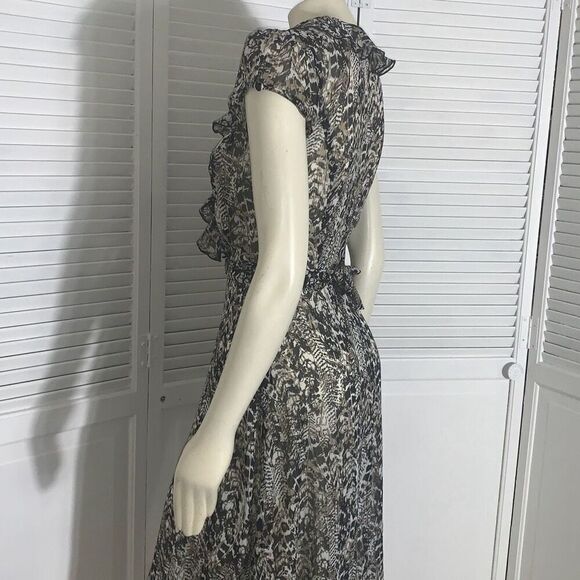 Vintage 90’s Whimsigoth Dark Chiffon Ruffle Two piece Skirt Set - Picture 10 of 16